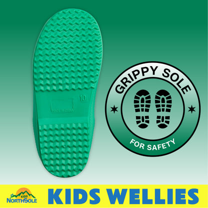 NorthSole Kids Wellies Boys & Girls Wellington Boots Childrens Toddler Welly Sizes 6-2 - My Little Legends