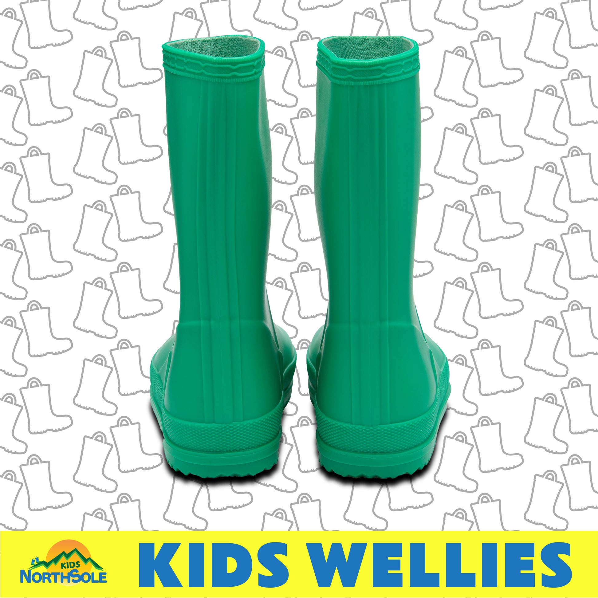 NorthSole Kids Wellies Boys & Girls Wellington Boots Childrens Toddler Welly Sizes 6-2 - My Little Legends