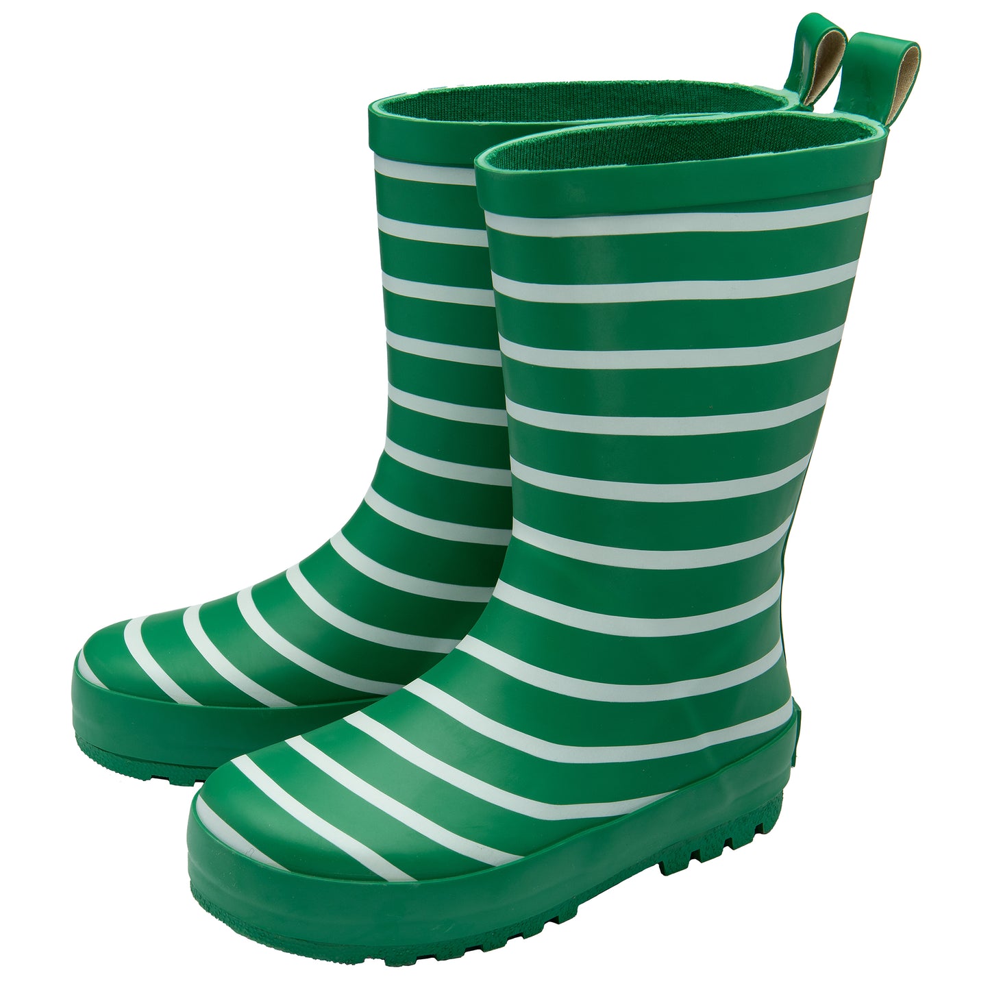 NorthSole Kids Wellies Striped Rubber Wellington Boots Boys & Girls Childrens Welly Sizes 9-2 - My Little Legends