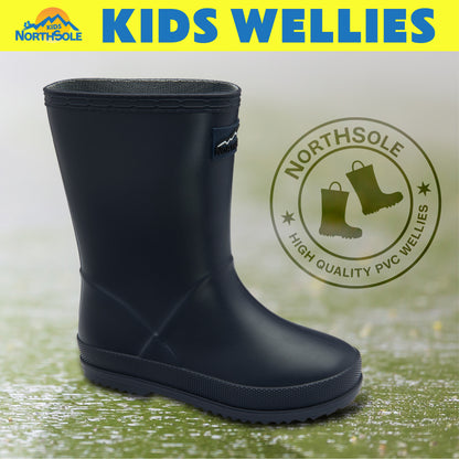 NorthSole Kids Wellies Boys & Girls Wellington Boots Childrens Toddler Welly Sizes 6-2 - My Little Legends