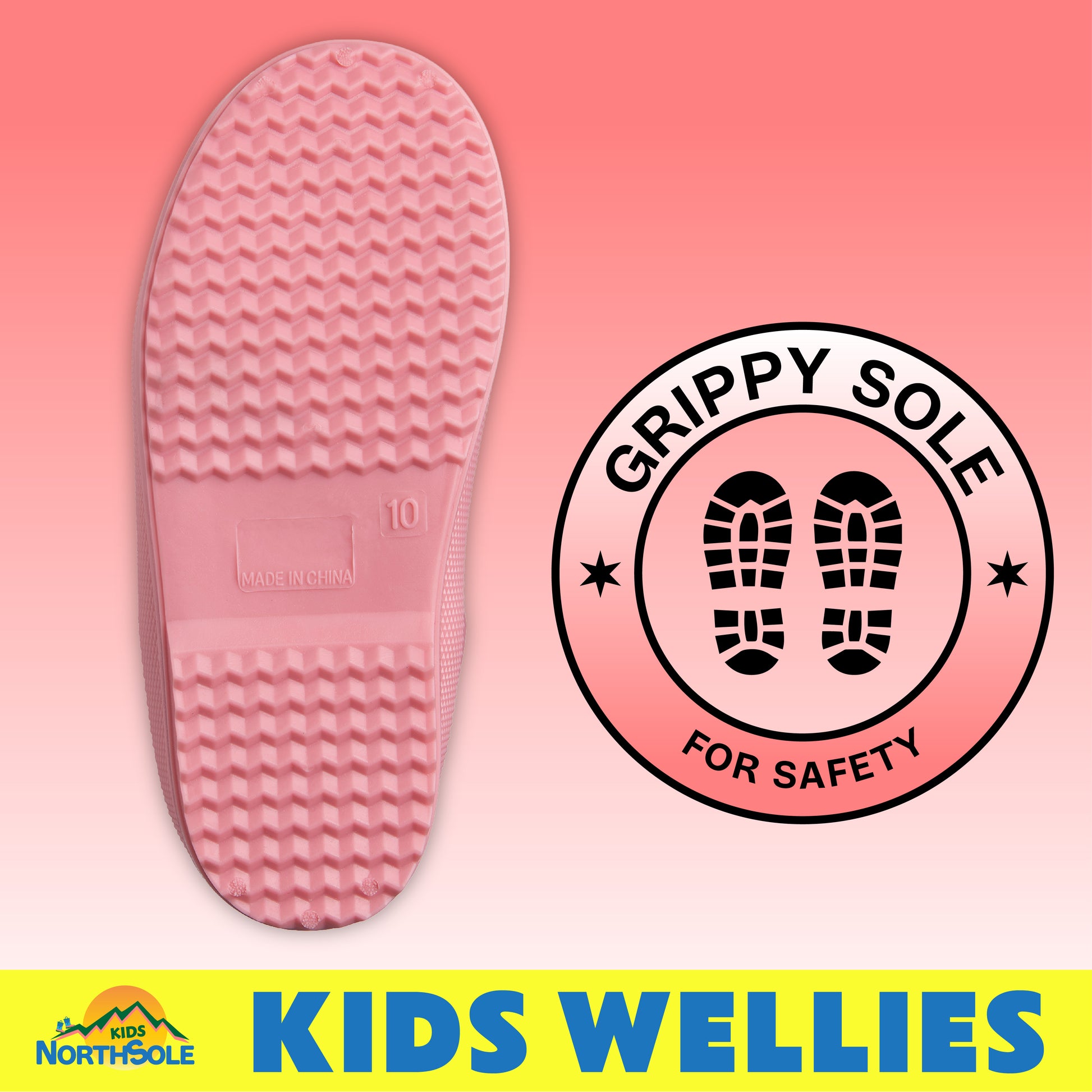 NorthSole Kids Wellies Boys & Girls Wellington Boots Childrens Toddler Welly Sizes 6-2 - My Little Legends