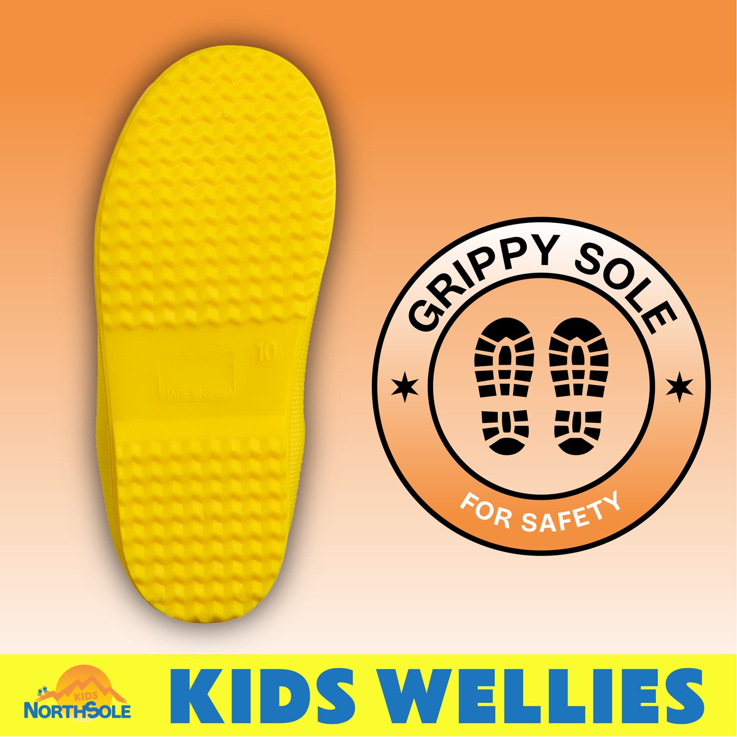 NorthSole Kids Wellies Boys & Girls Wellington Boots Childrens Toddler Welly Sizes 6-2 - My Little Legends