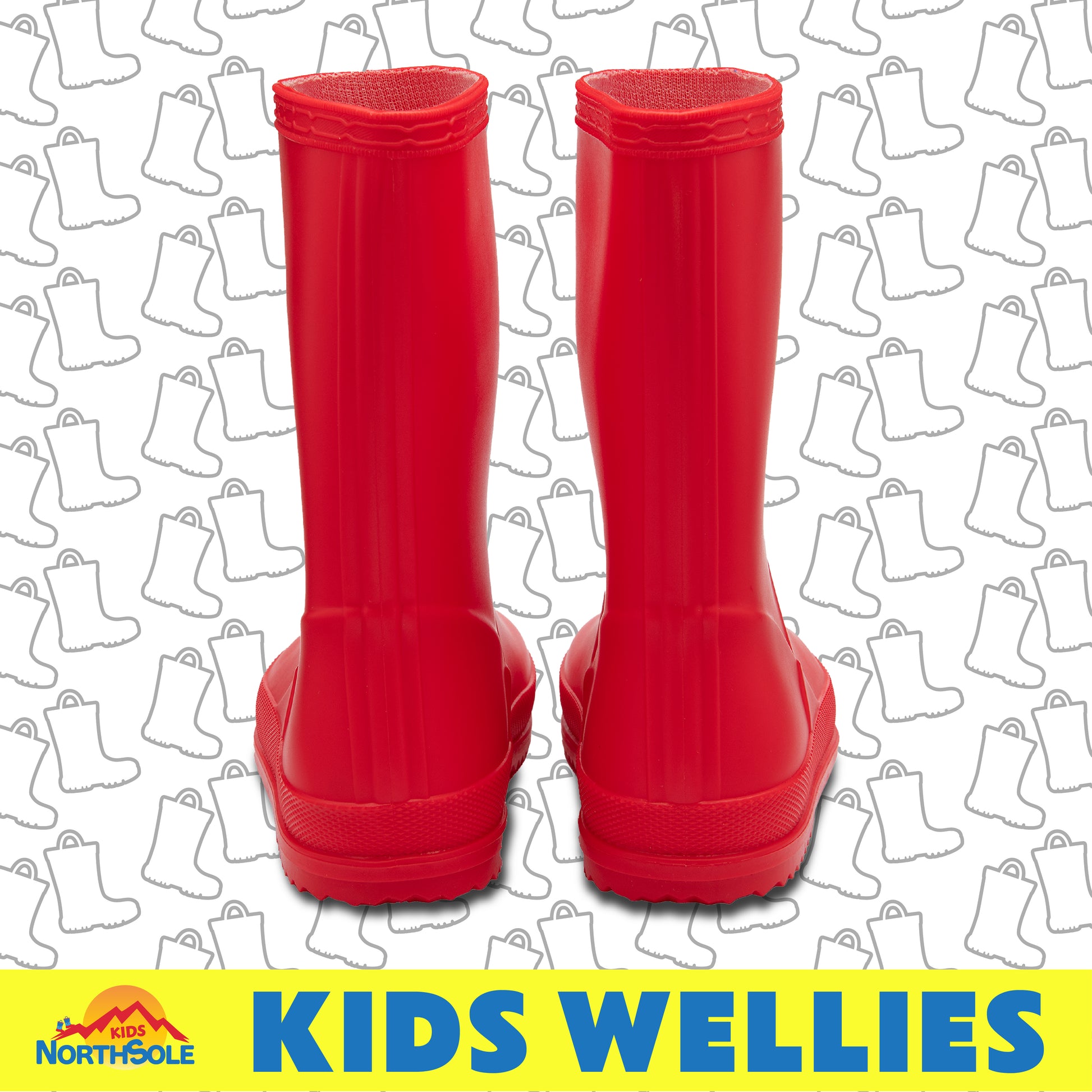 NorthSole Kids Wellies Boys & Girls Wellington Boots Childrens Toddler Welly Sizes 6-2 - My Little Legends