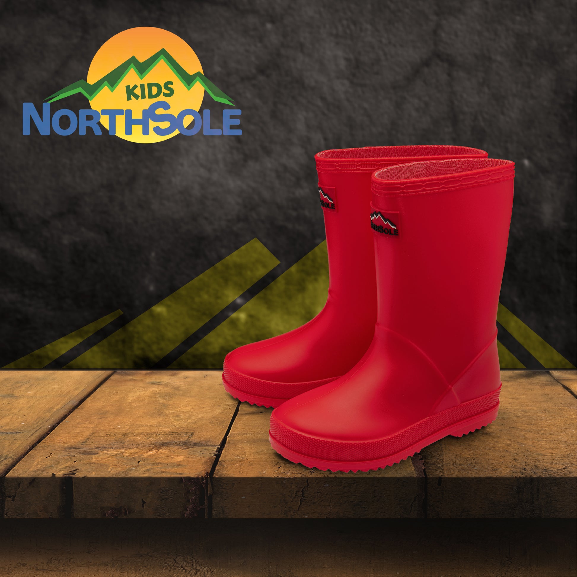 NorthSole Kids Wellies Boys & Girls Wellington Boots Childrens Toddler Welly Sizes 6-2 - My Little Legends