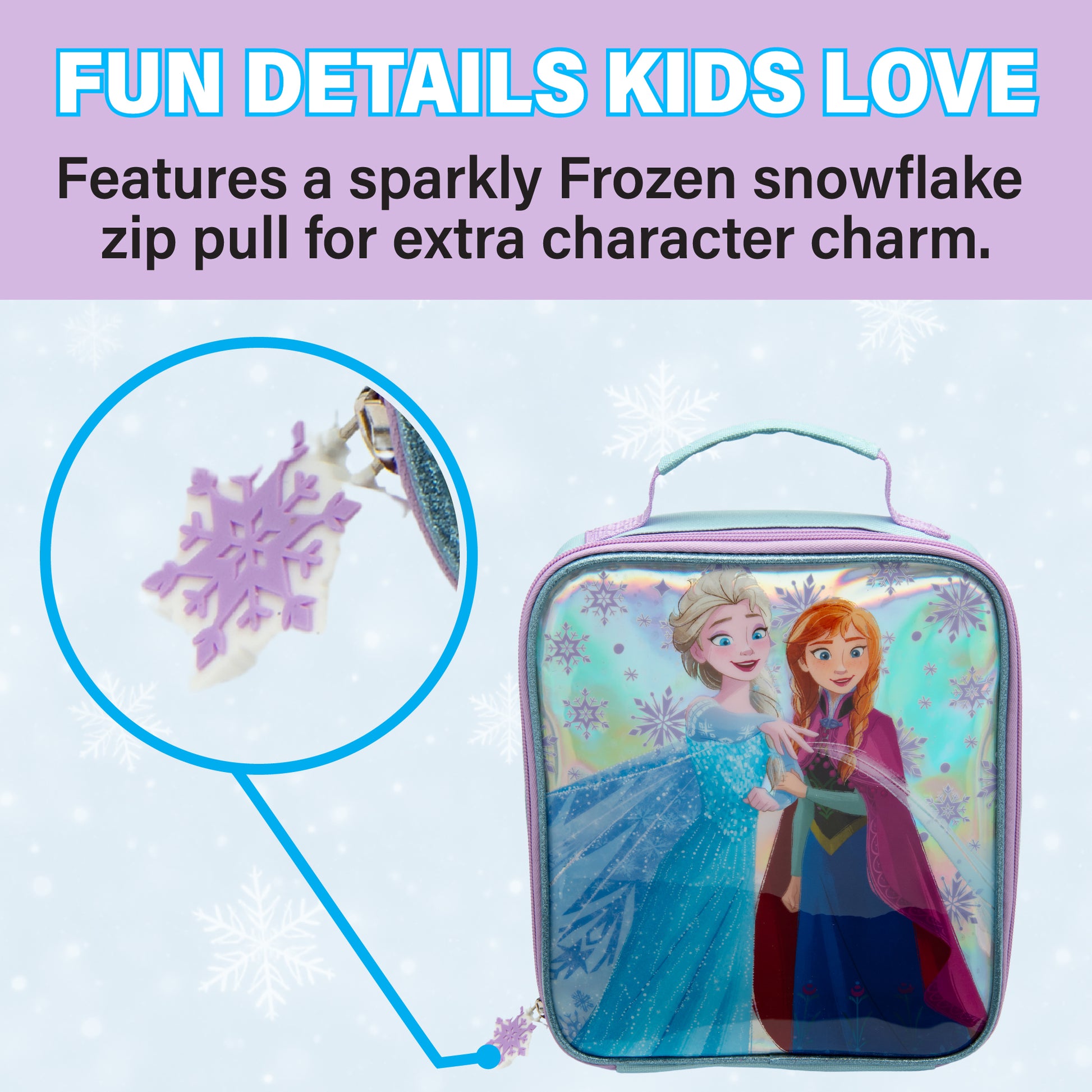 Disney Frozen Kids Lunch Bag Elsa & Anna Girls Childrens Thermal Insulated Nursery School Lunchbag - My Little Legends