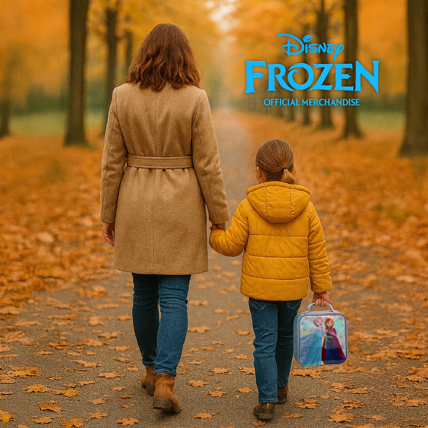 Disney Frozen Kids Lunch Bag Elsa & Anna Girls Childrens Thermal Insulated Nursery School Lunchbag - My Little Legends