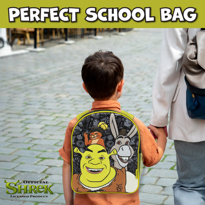 Shrek Kids Backpack 3D Childrens School Bag Boys & Girls Rucksack Donkey & Puss In Boots - My Little Legends
