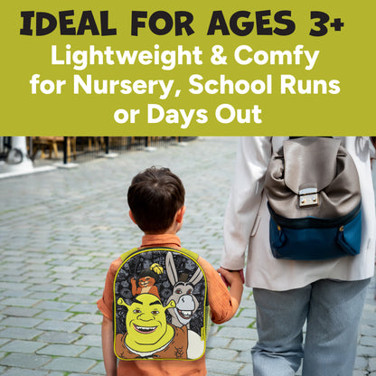 Shrek Kids Backpack 3D Childrens School Bag Boys & Girls Rucksack Donkey & Puss In Boots - My Little Legends