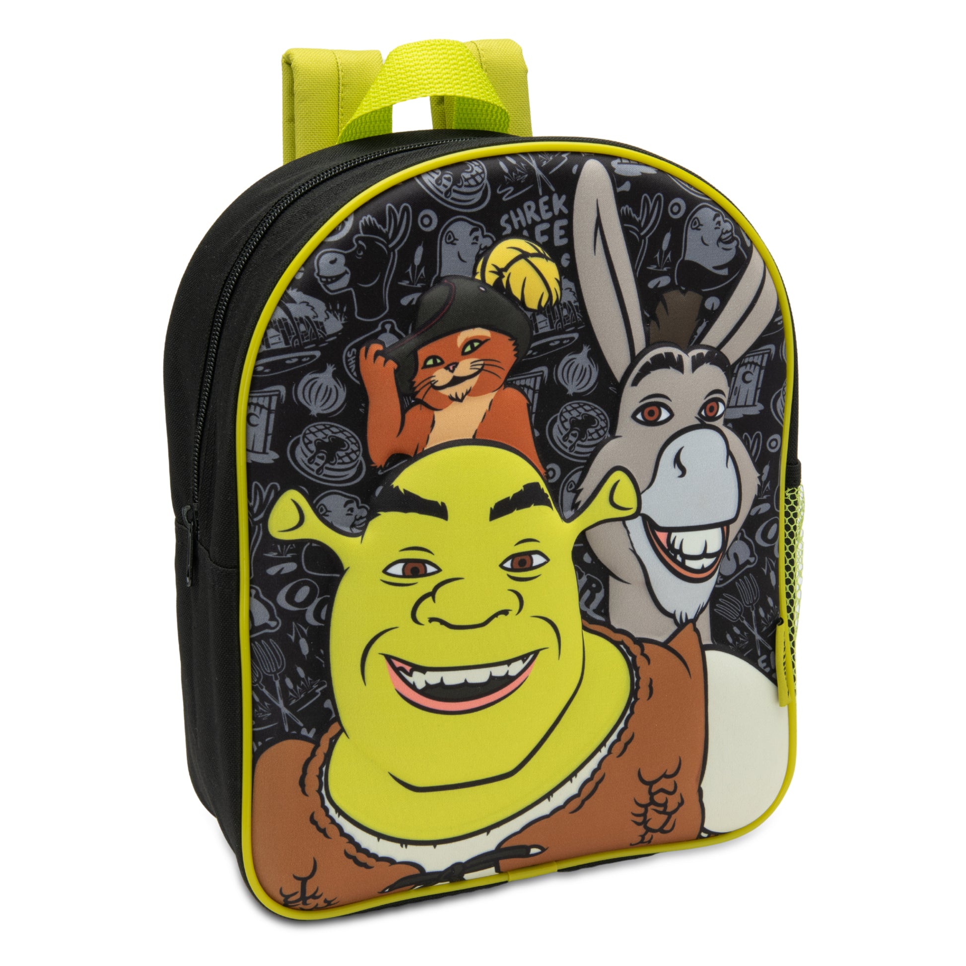 Shrek Kids Backpack 3D Childrens School Bag Boys & Girls Rucksack Donkey & Puss In Boots - My Little Legends