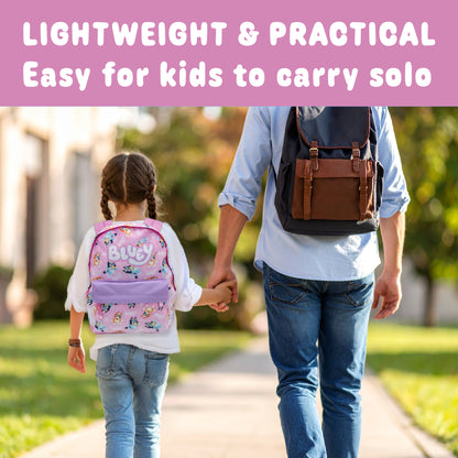 Bluey & Bingo Kids Backpack Preschool Childrens Bag Boys & Girls Nursery Rucksack With Front Pocket - My Little Legends