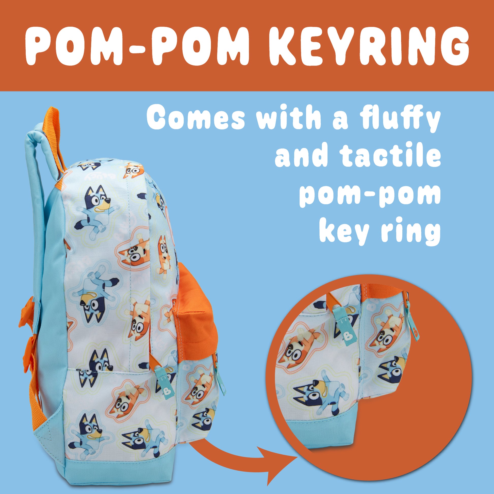 Bluey & Bingo Kids Backpack Preschool Childrens Bag Boys & Girls Nursery Rucksack With Front Pocket - My Little Legends