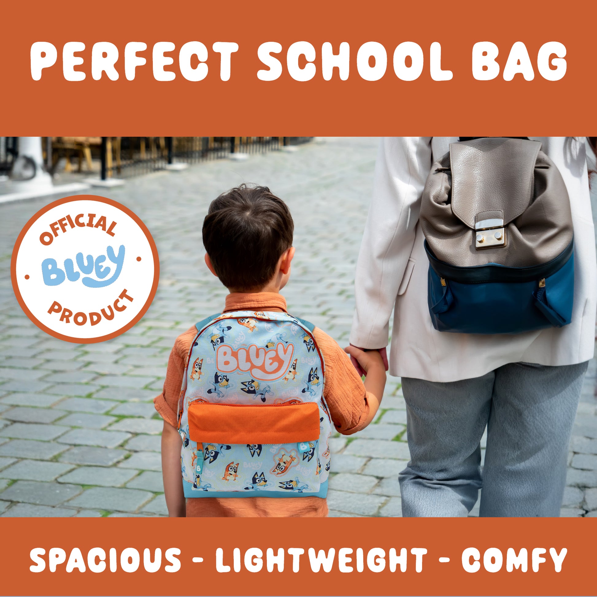Bluey & Bingo Kids Backpack Preschool Childrens Bag Boys & Girls Nursery Rucksack With Front Pocket - My Little Legends