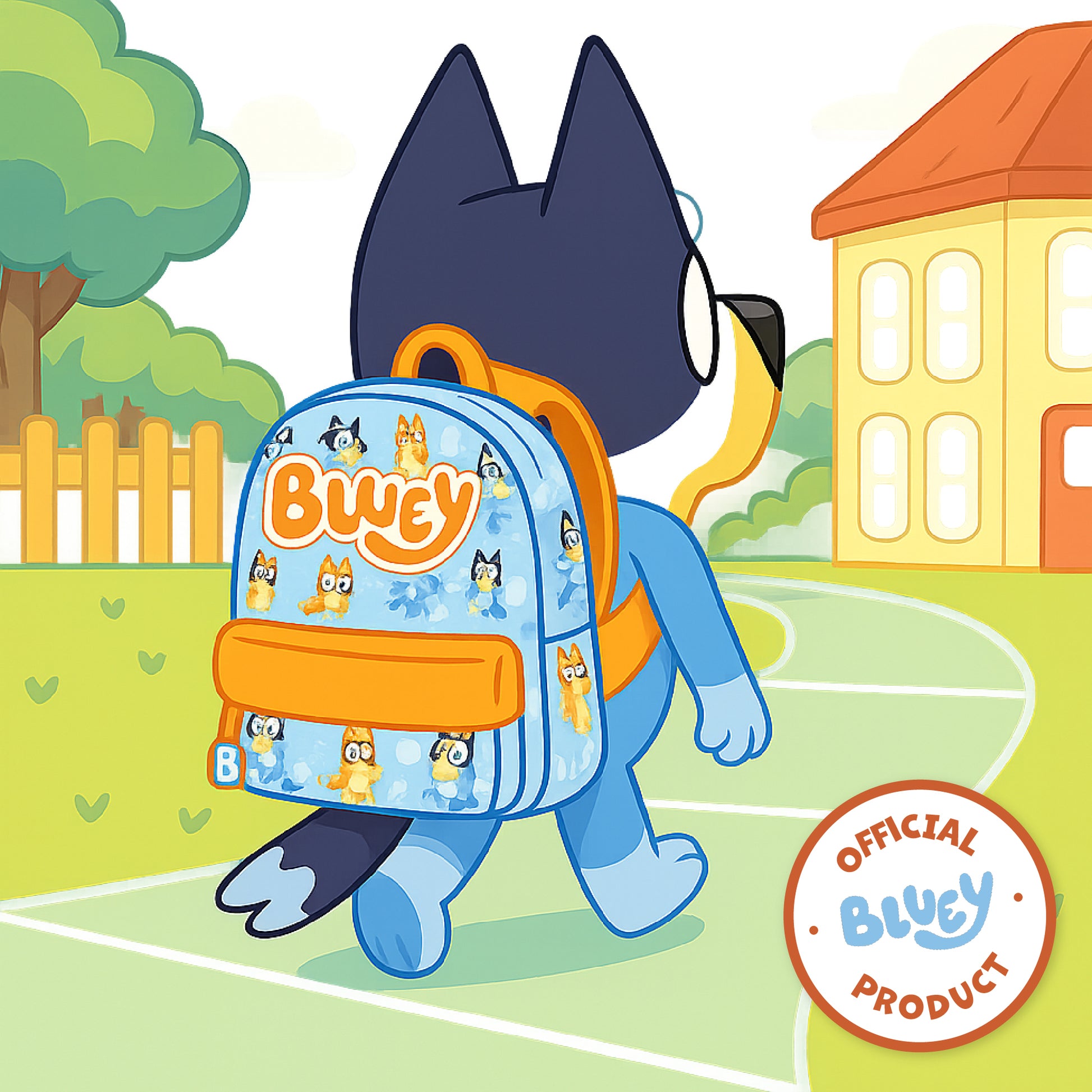 Bluey & Bingo Kids Backpack Preschool Childrens Bag Boys & Girls Nursery Rucksack With Front Pocket - My Little Legends