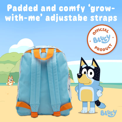 Bluey & Bingo Kids Backpack Preschool Childrens Bag Boys & Girls Nursery Rucksack With Front Pocket - My Little Legends