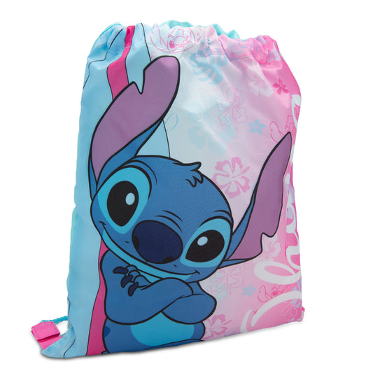Disney Lilo & Stitch Drawstring Bag Kids PE Kit Gym Swim Bag Girls School Trainer Childrens Travel - My Little Legends
