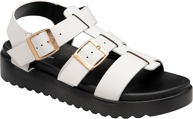 Dunlop Ladies Sandals Womens Gladiator Open Toe Chunky Sole Shoes Sizes 3-8 - My Little Legends