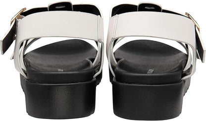 Dunlop Ladies Sandals Womens Gladiator Open Toe Chunky Sole Shoes Sizes 3-8 - My Little Legends
