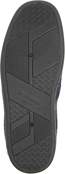 Dunlop Mens Twin Gusset Full Back Comfy Fur Lined Memory Foam House Slippers with Outdoor Soles - My Little Legends