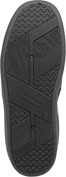 Dunlop Mens Twin Gusset Full Back Comfy Fur Lined Memory Foam House Slippers with Outdoor Soles - My Little Legends