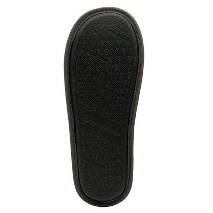 Dunlop Mens Slippers Slip On Felt Mule Comfy House Shoes Faux Fur Lined Memory Foam Sizes 7-12 - My Little Legends