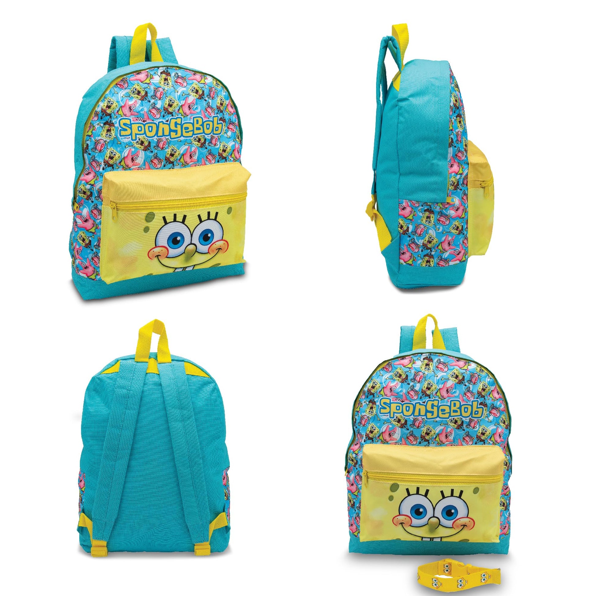 SPONGEBOB SQUAREPANTS Childrens Backpack Kids School Bag Travel Sports PE Rucksack - My Little Legends