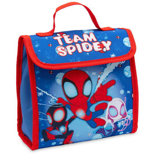 Marvel Spidey and His Amazing Friends Kids Lunch Bag Spiderman Boys Childrens Thermal Insulated School Nursery Lunchbag - My Little Legends