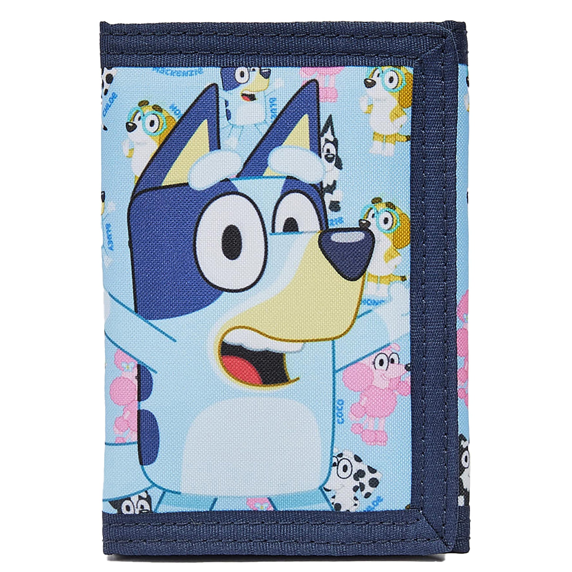 Bluey Kids Wallet Trifold Wallet with ID Pocket & Zipped Coin Purse Official Merchandise for Girls & Boys - My Little Legends