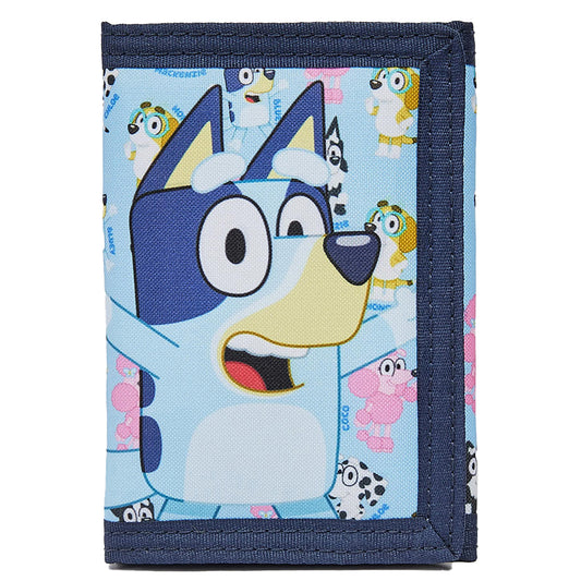 Bluey Kids Wallet Trifold Wallet with ID Pocket & Zipped Coin Purse Official Merchandise for Girls & Boys - My Little Legends