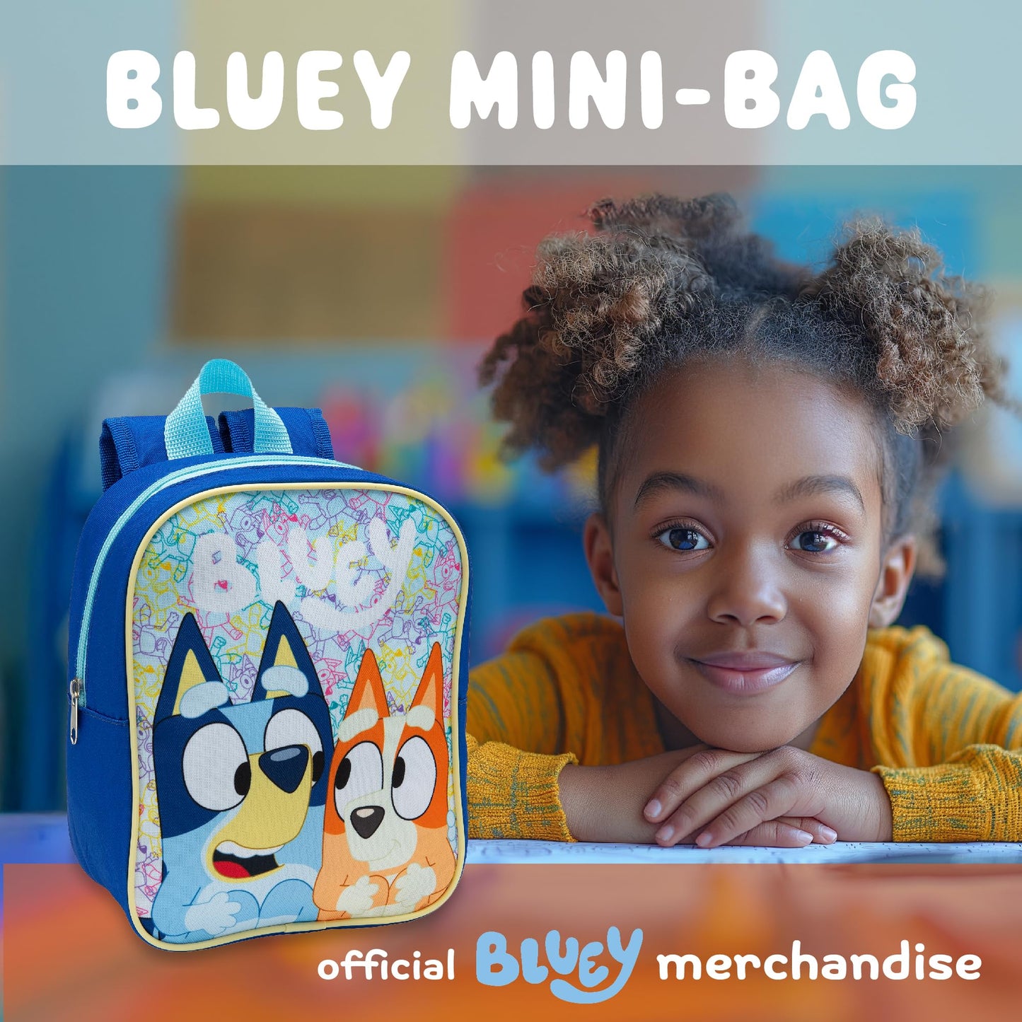 Bluey Kids Backpack Preschool Bag Toddlers Girls Boys Mini Nursery Rucksack - Ages 1-3 years - My Little Legends