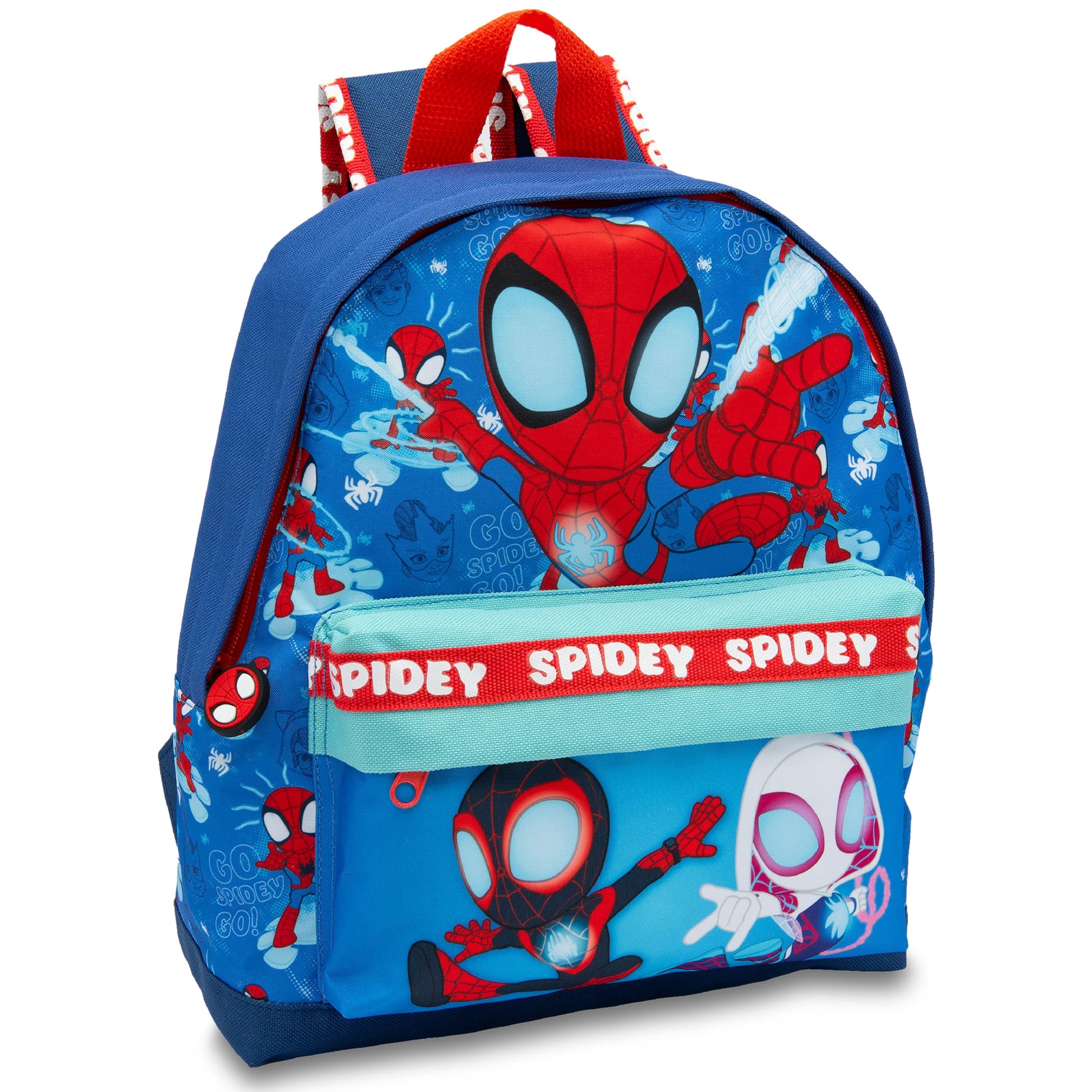 amazing spider man jansport backpack Spiderman for Boys School Bundle w/ 16in Bookbag + More | Large Durable School Bag w/ Front Zip Pocket Plus Stickers, More Spider Man Avengers Jansport Backpack