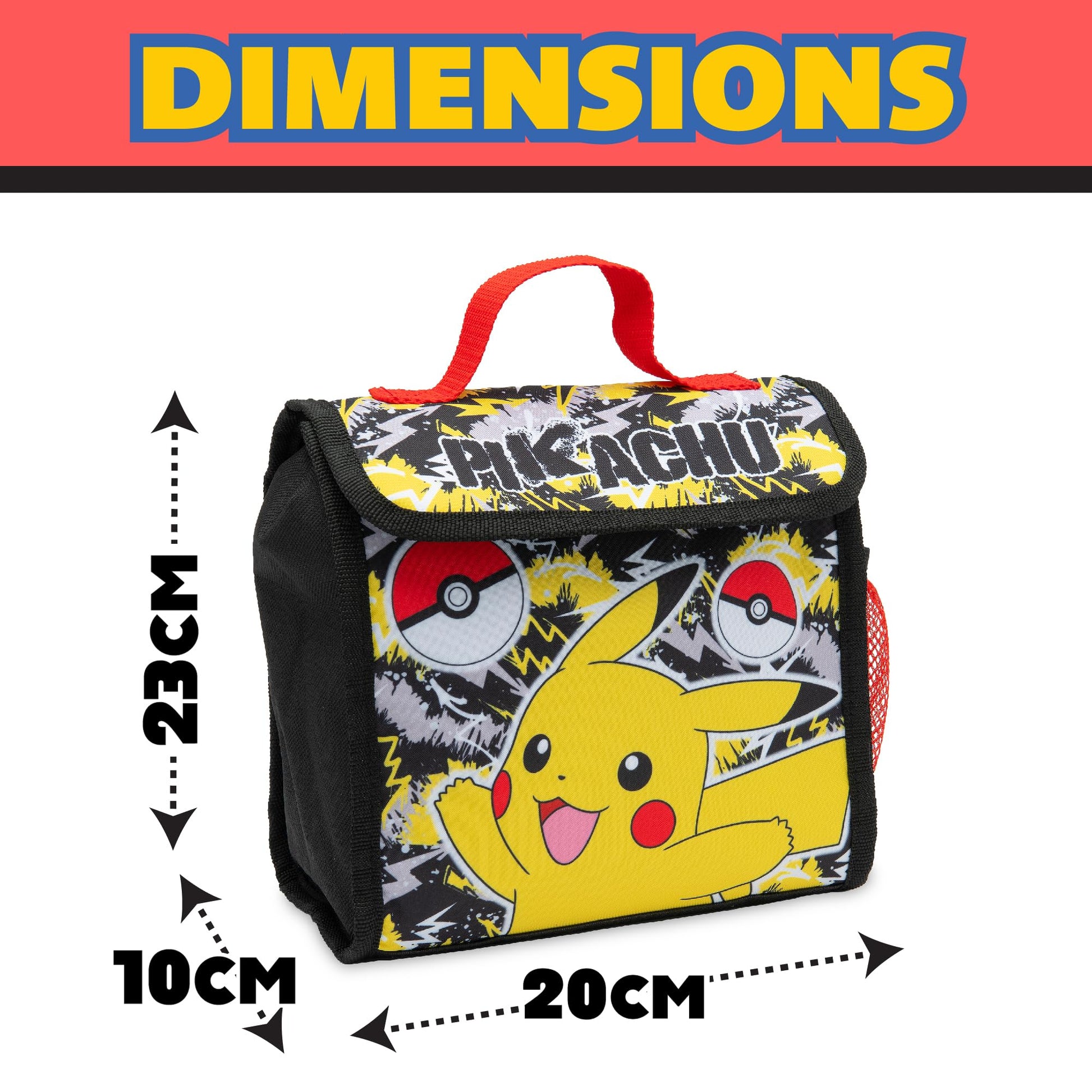 Pokémon Kids Lunch Bag Pikachu Boys & Girls Childrens Thermal Insulated School Nursery Lunchbag - My Little Legends