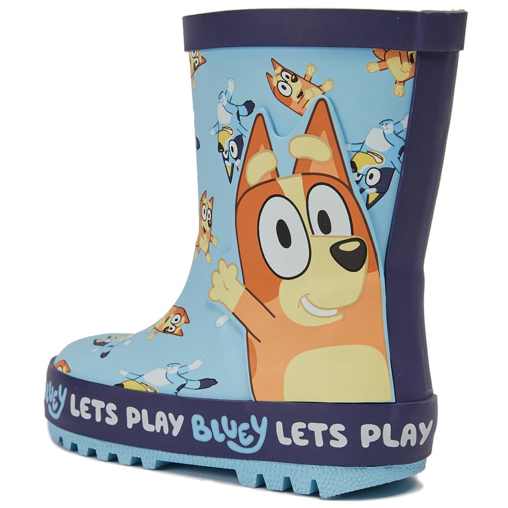 Bluey Kids Wellies Childrens Rubber Wellington Rain Boots Girls Boys Snow Welly - My Little Legends