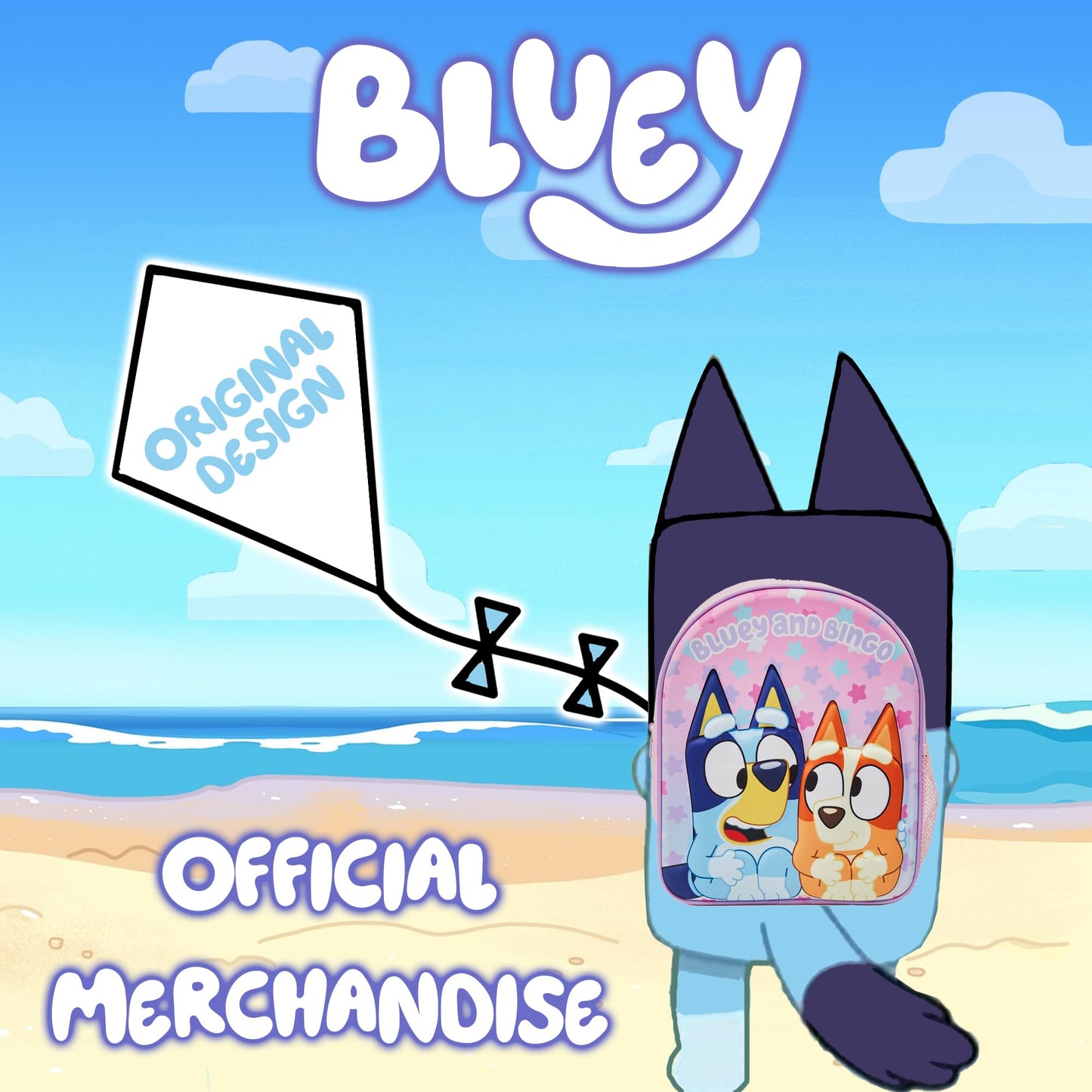 Bluey & Bingo Backpack Kids Girls School Bag Nursery Rucksack - My Little Legends