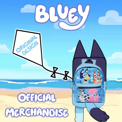 Bluey Backpack Kids School Bag Childrens Boys & Girls Nursery Rucksack, Bingo, Coco & Chloe Print - My Little Legends