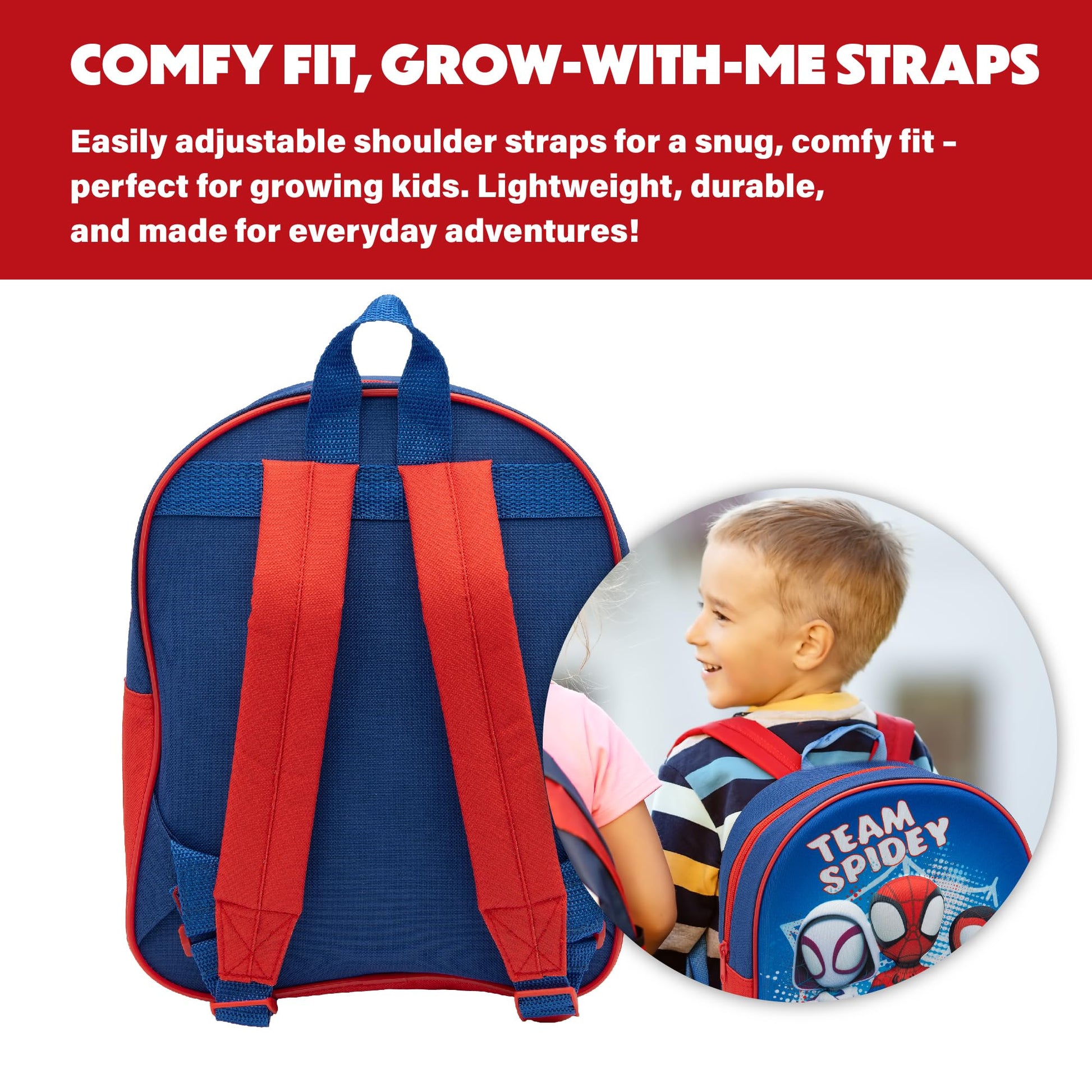 Marvel Spidey And His Amazing Friends Kids 3D Backpack Spiderman Childrens School Bag - My Little Legends