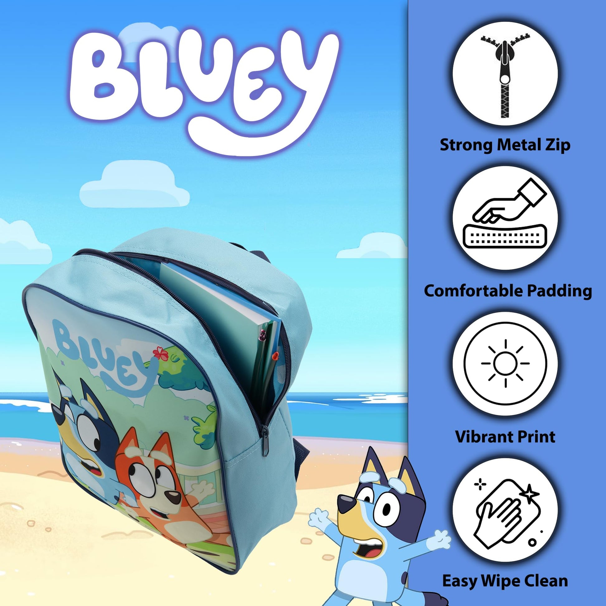 Bluey & Bingo Backpack Kids School Bag Childrens Boys & Girls Nursery Rucksack - My Little Legends