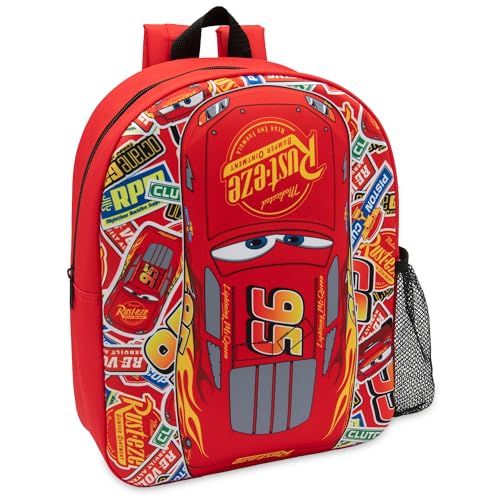 Disney Cars Backpack Kids Lightning McQueen School Bag Childrens Nursery Lunch Rucksack Red 95 - My Little Legends