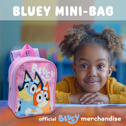 Bluey Kids Backpack Preschool Bag Toddlers Girls Boys Mini Nursery Rucksack - Ages 1-3 years - My Little Legends