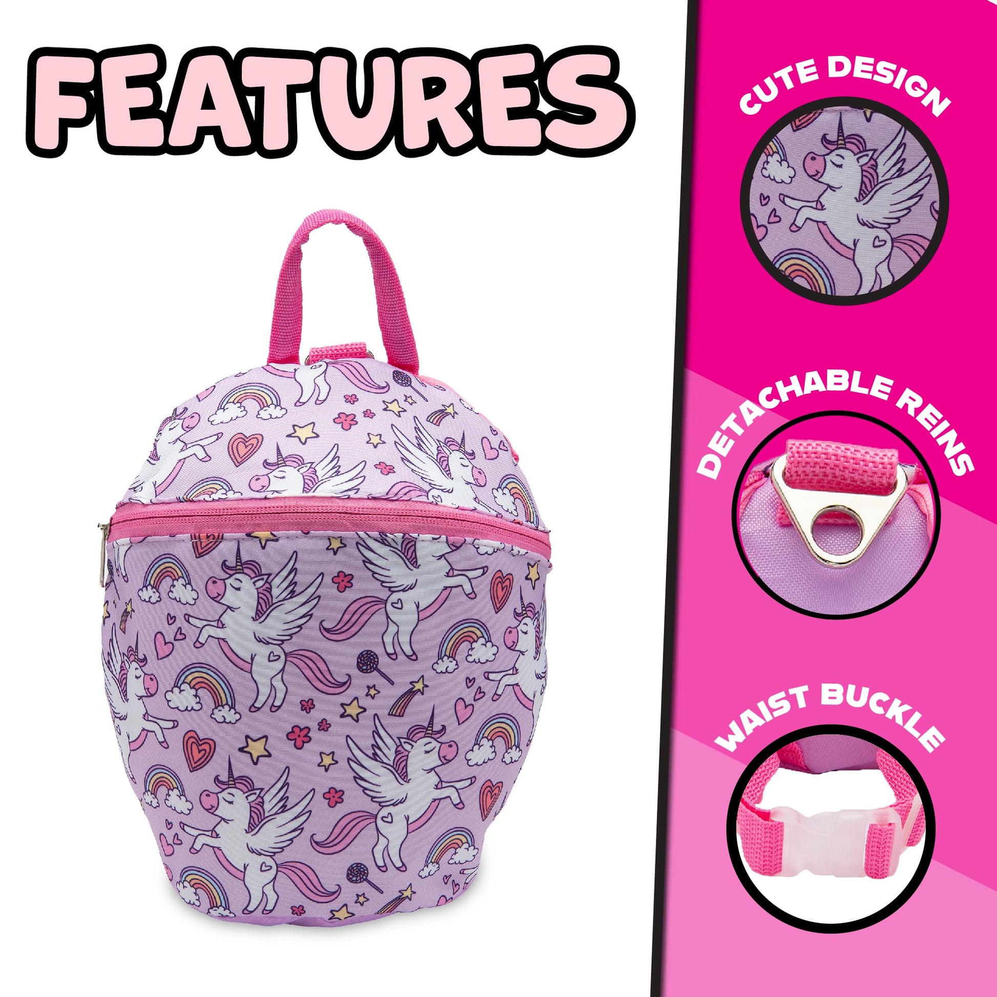 NorthSole Toddler Backpack with Safety Reins Nursery Bag Infants Mini Rucksack for Kids Child Harness 1-3 Years - My Little Legends