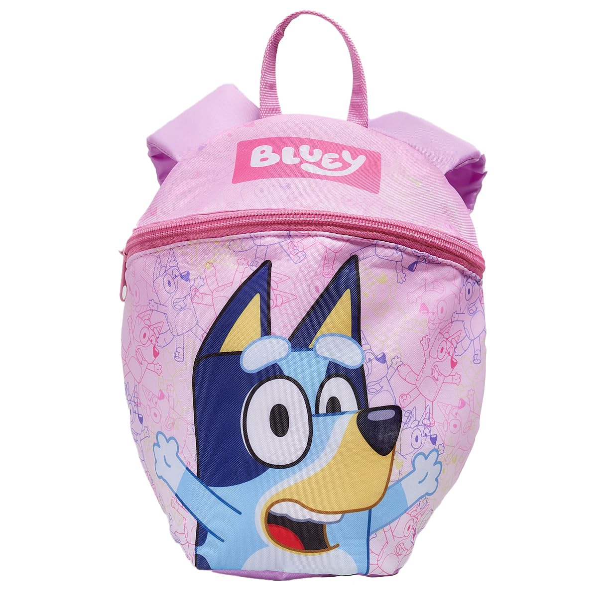 Bluey Kids Girls Backpack with Reins & Harness Toddler Bag Ages 1-4 Years - Pink - My Little Legends