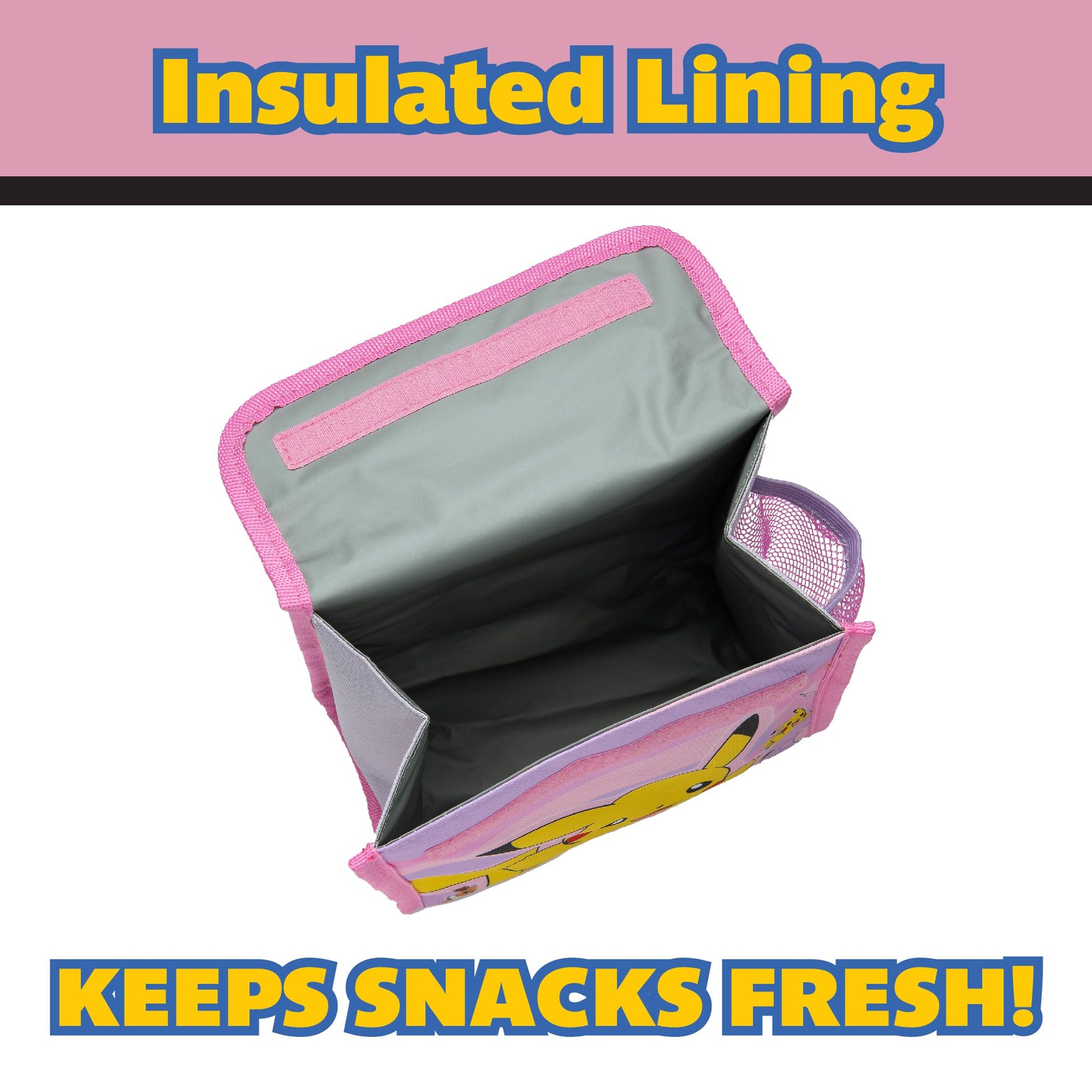 Pokémon Kids Lunch Bag Pikachu Girls Childrens Thermal Insulated School Nursery Lunchbag - My Little Legends